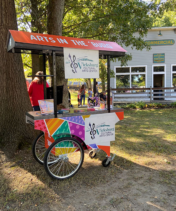 Photo of the Art Cart at an event