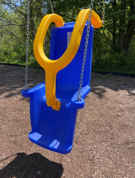 Photo of a accessible swing